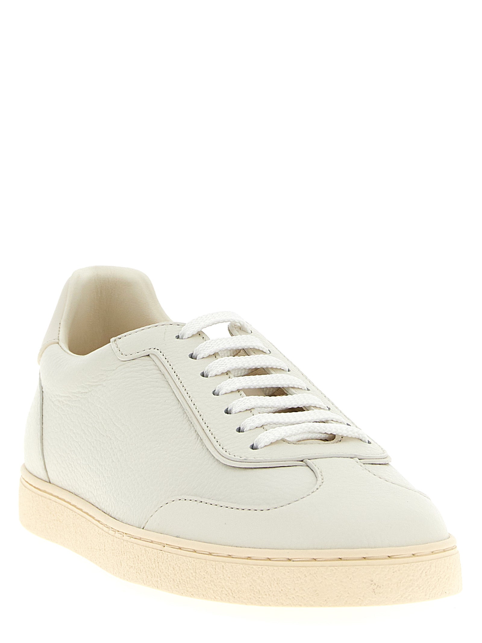 Brunello Cucinelli Deer Leather Sneakers