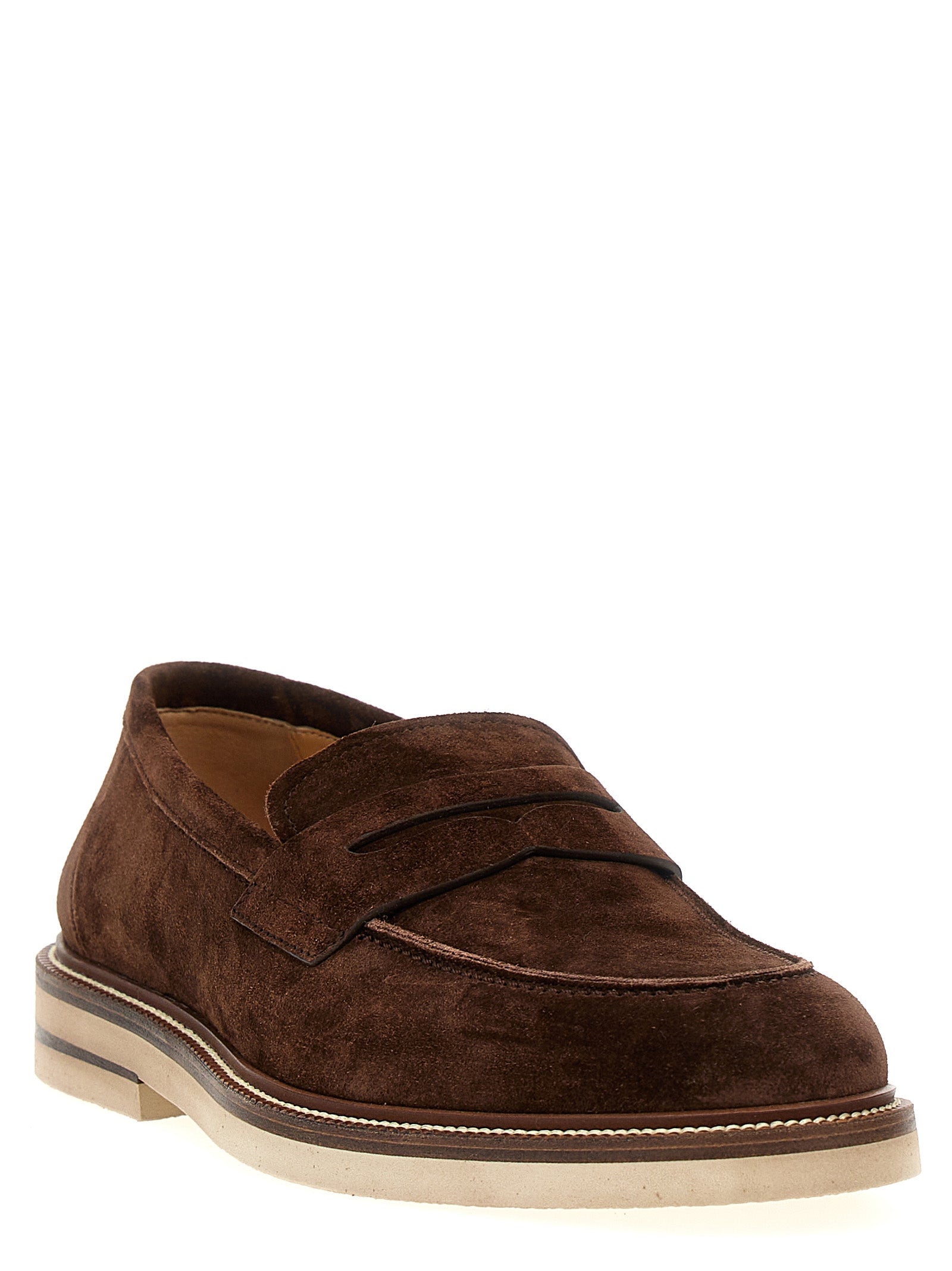 Brunello Cucinelli Suede Loafers