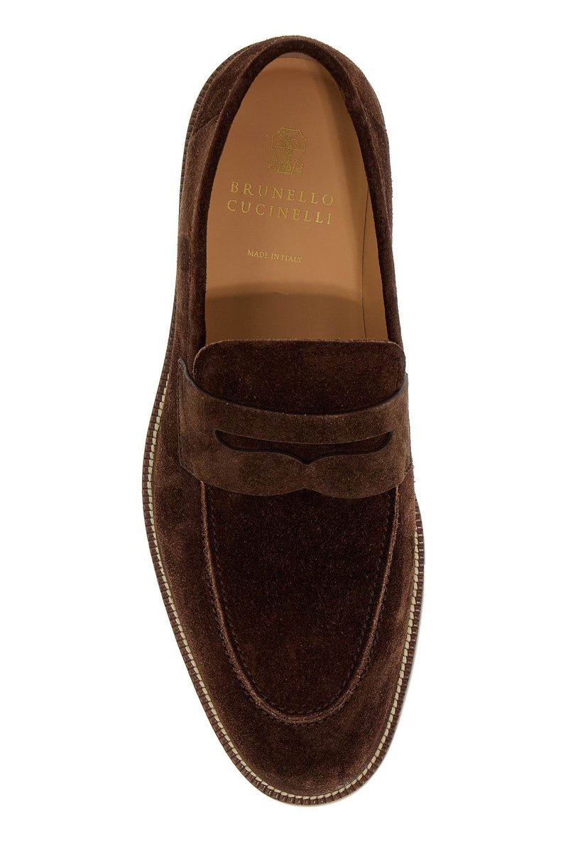 Brunello Cucinelli Suede Loaf Brown