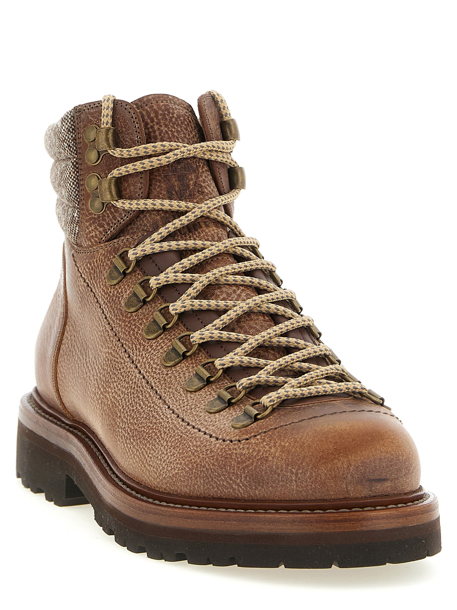 Brunello Cucinelli 'Mountain Boot' Lace-Up Ankle Boots