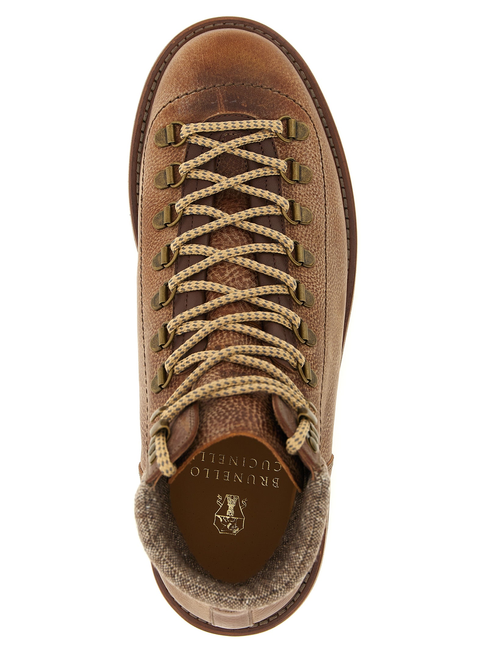 Brunello Cucinelli 'Mountain Boot' Lace-Up Ankle Boots