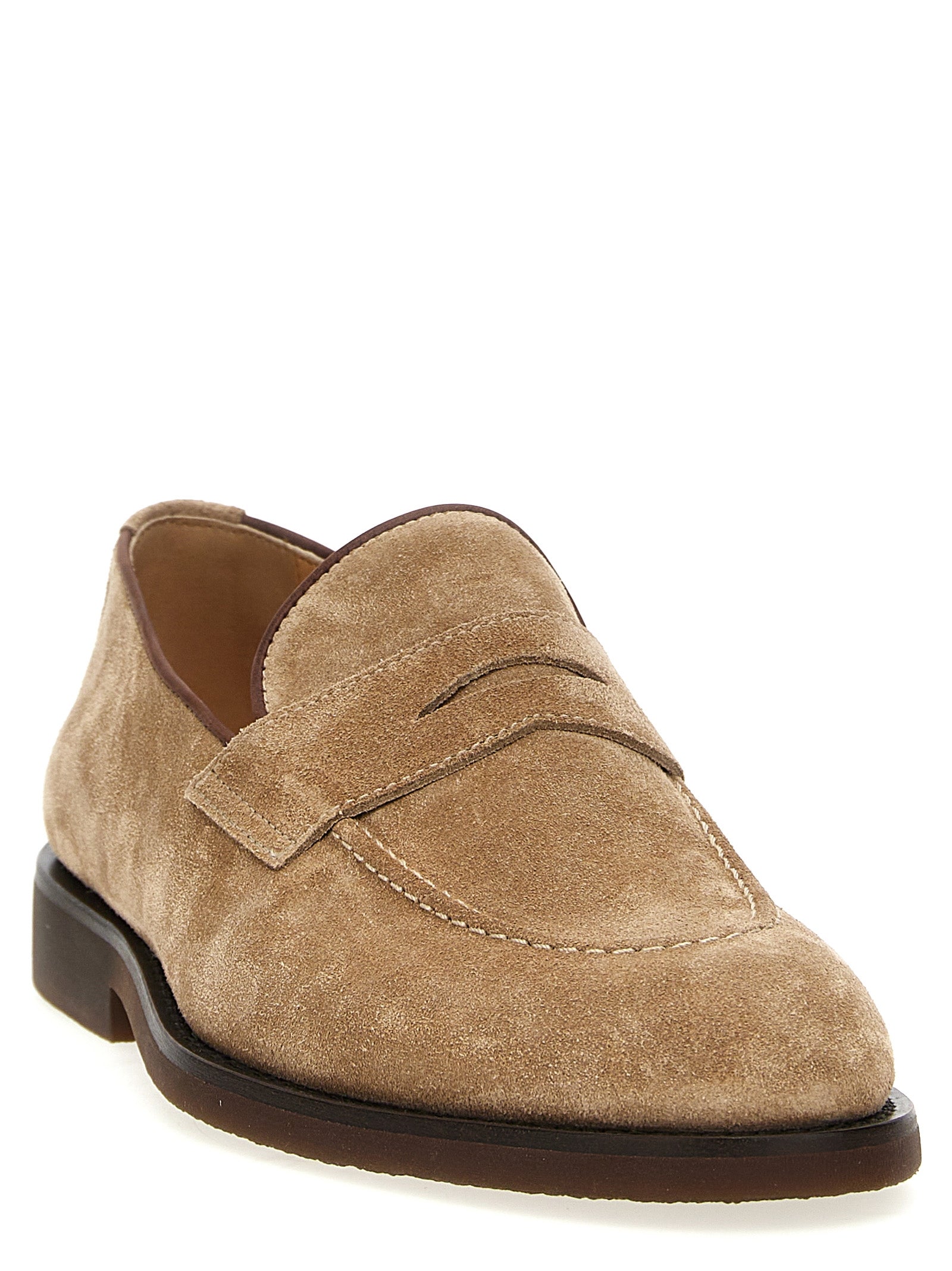 Brunello Cucinelli Suede Loafers