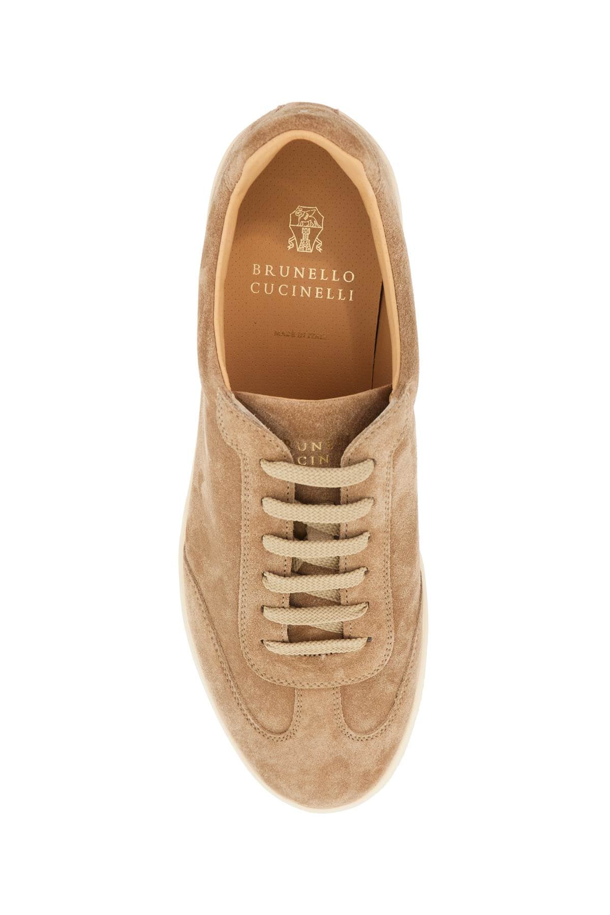 Brunello Cucinelli Suede Sneakers In Six