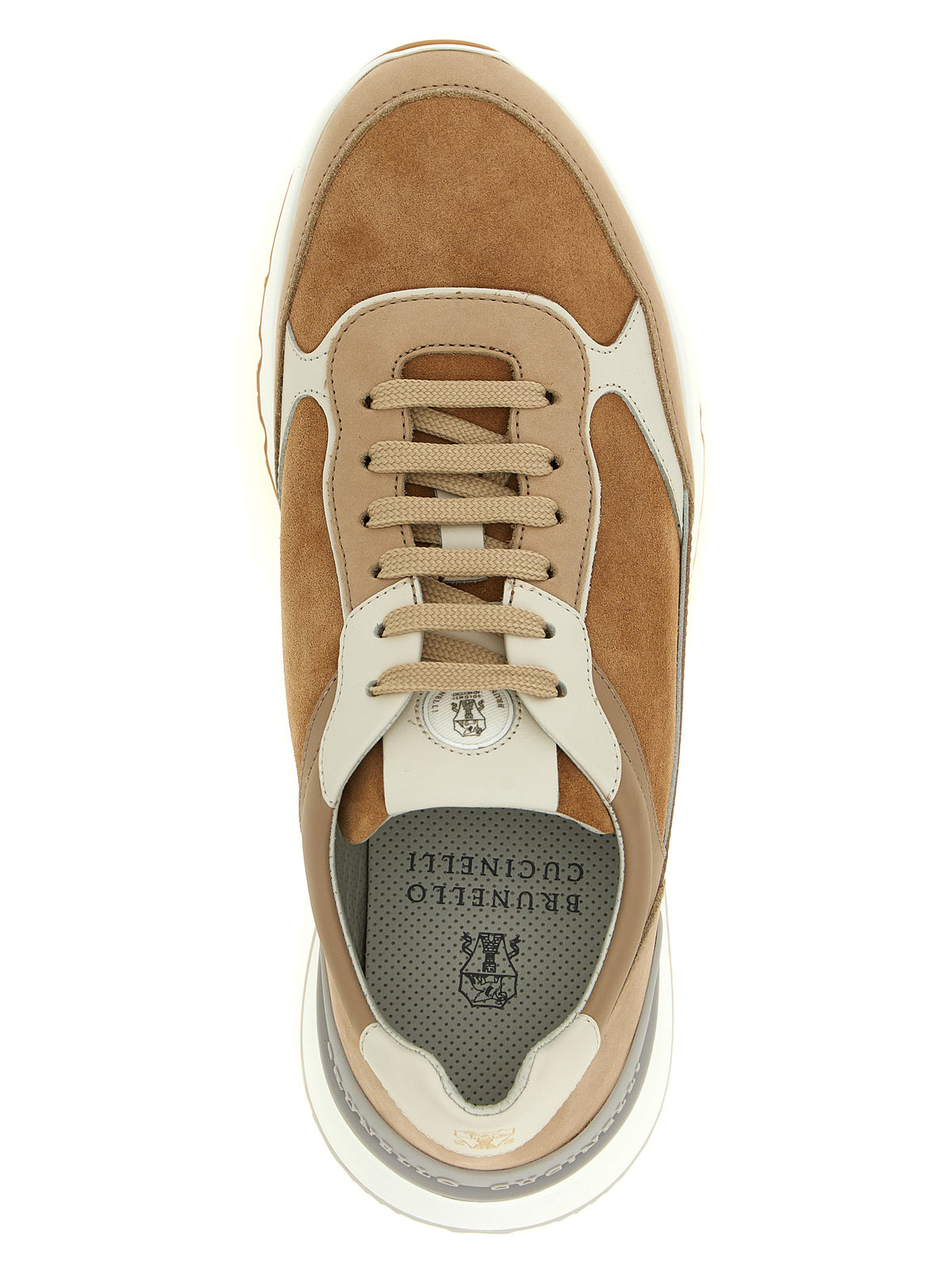 Brunello Cucinelli Beige 'Runners' Sneakers