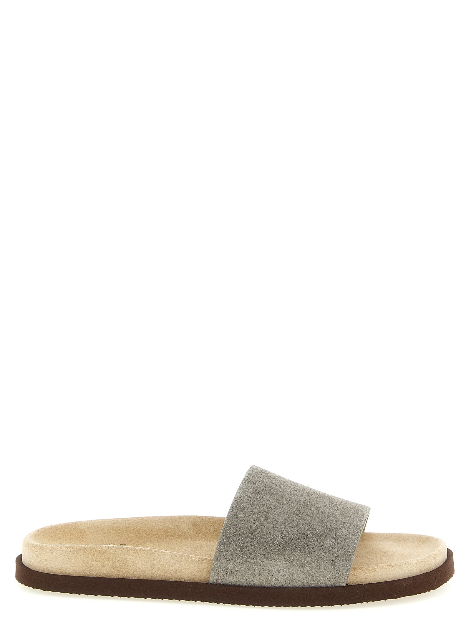 Brunello Cucinelli Suede Slides