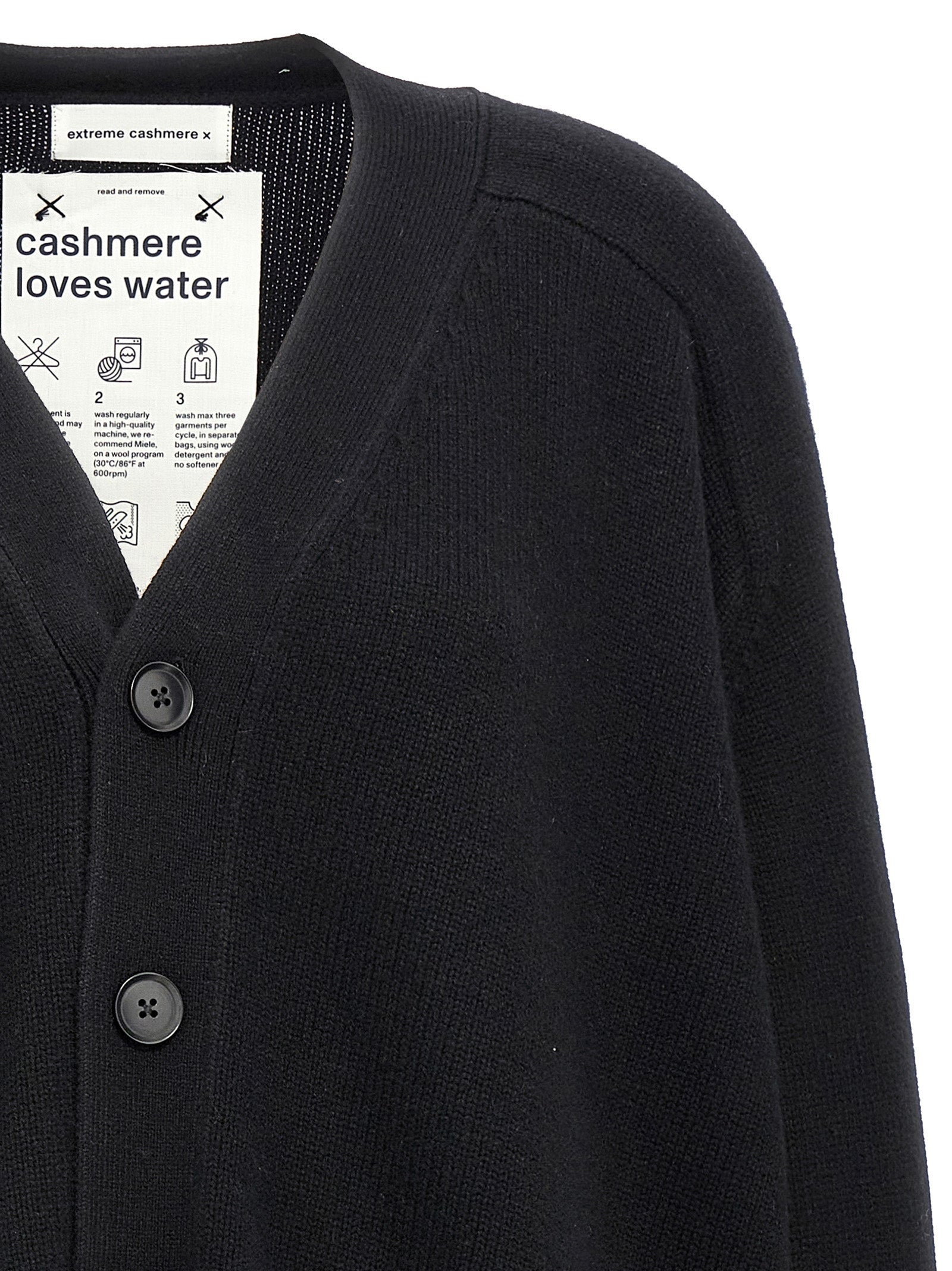 Extreme Cashmere 'N°378 Taurus Raven' Cardigan