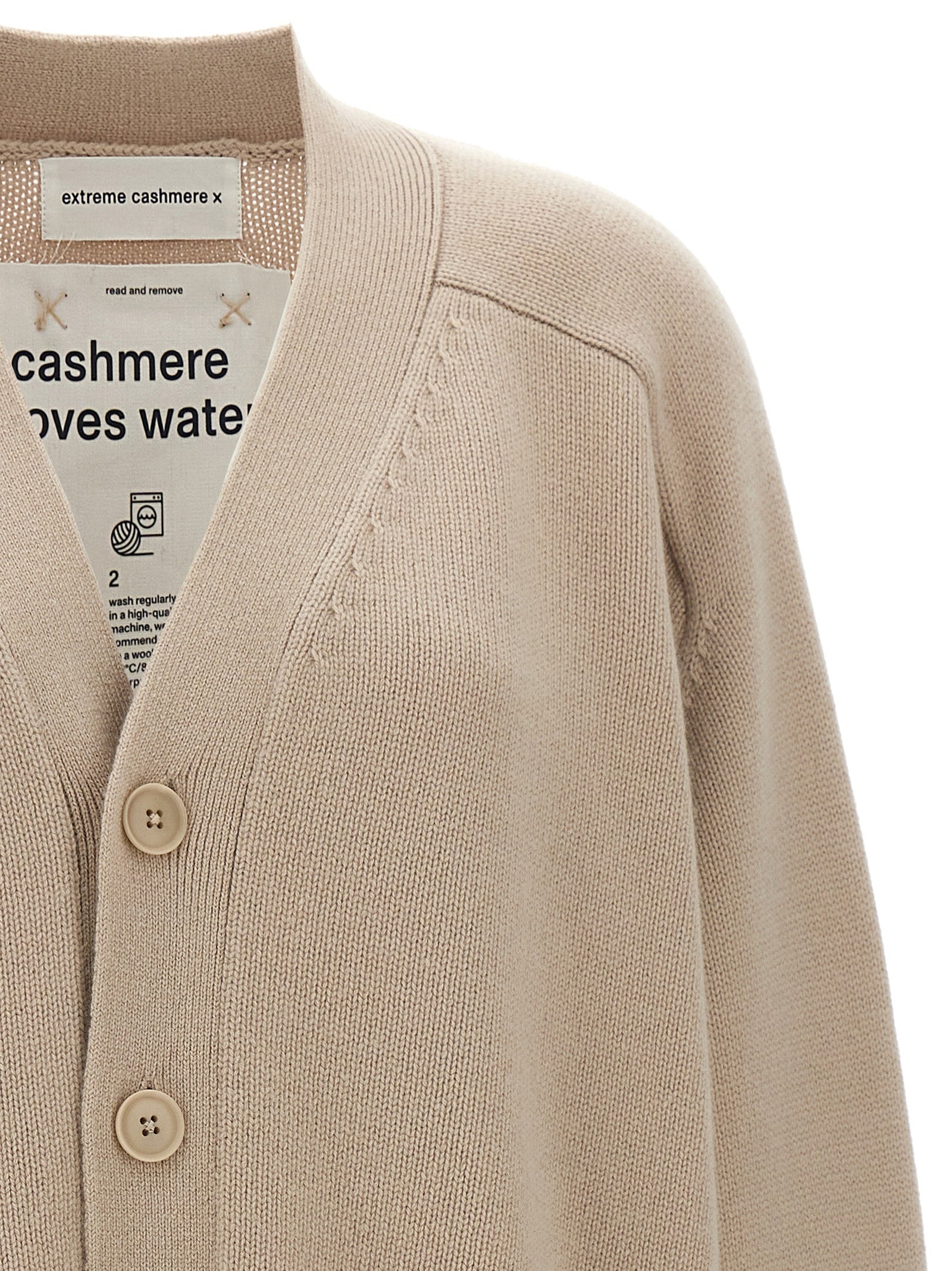 Extreme Cashmere 'N°378 Taurus Eggshell' Cardigan