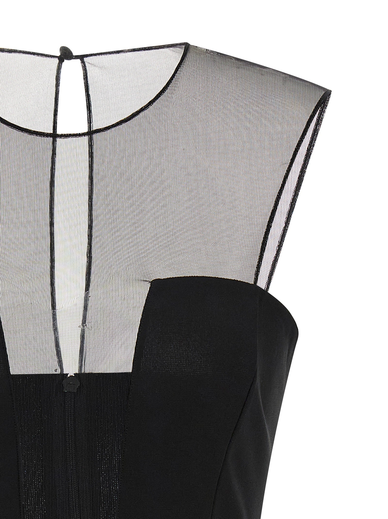 Nensi Dojaka Tulle Insert Dress