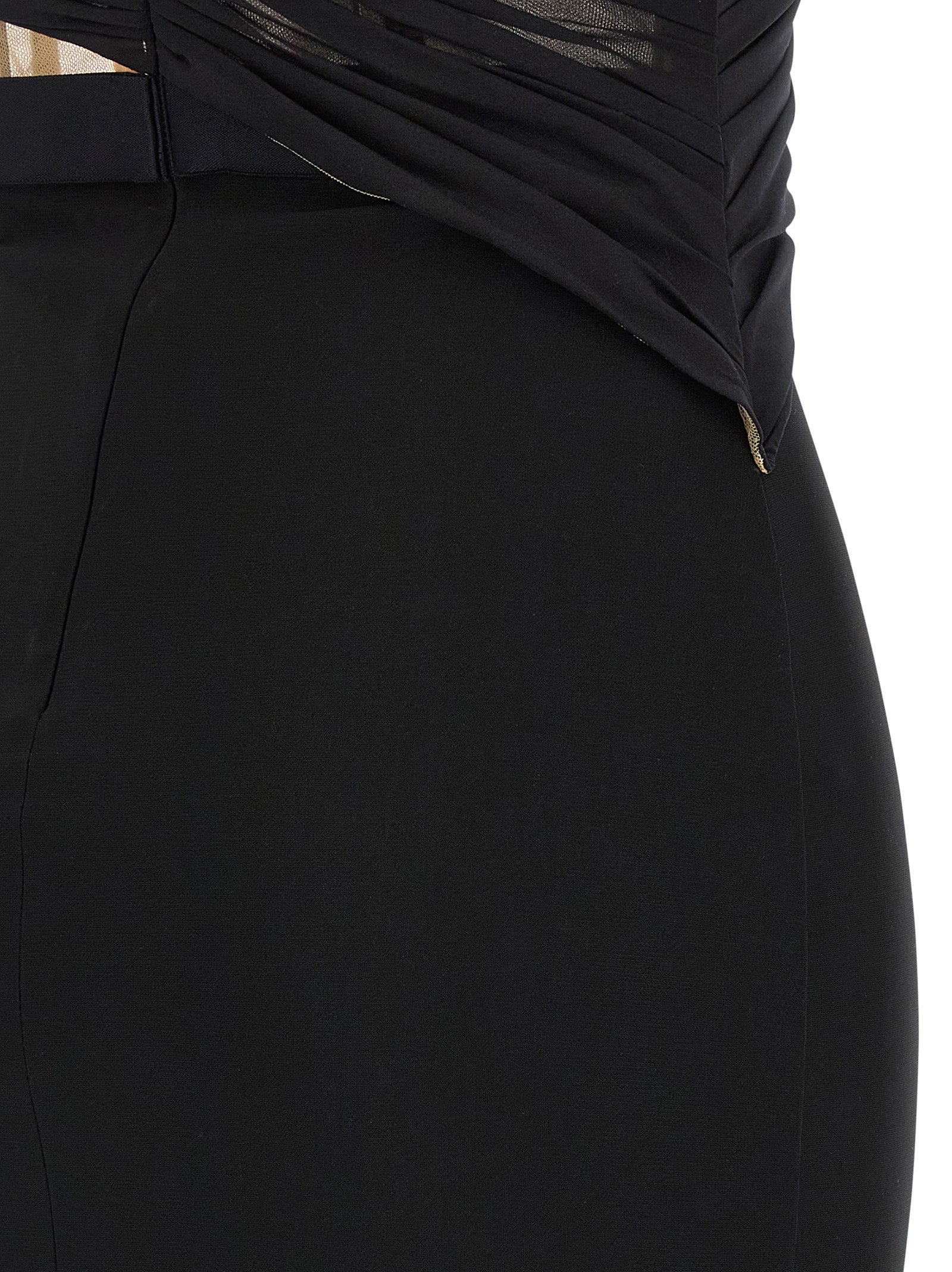 Nensi Dojaka 'Corsetted Draped Maxi' Dress