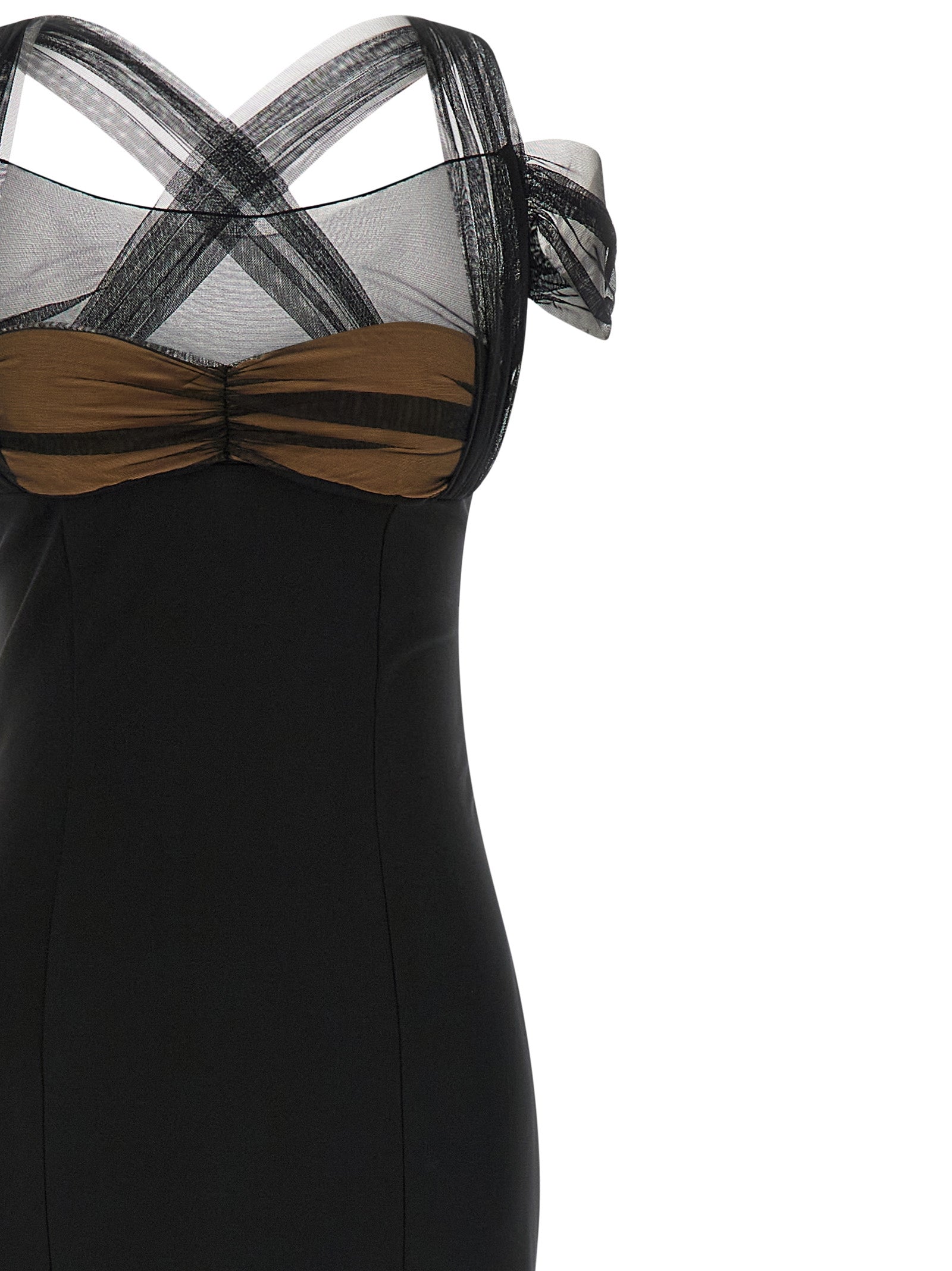 Nensi Dojaka 'Draped Padded Cup Maxi' Dress