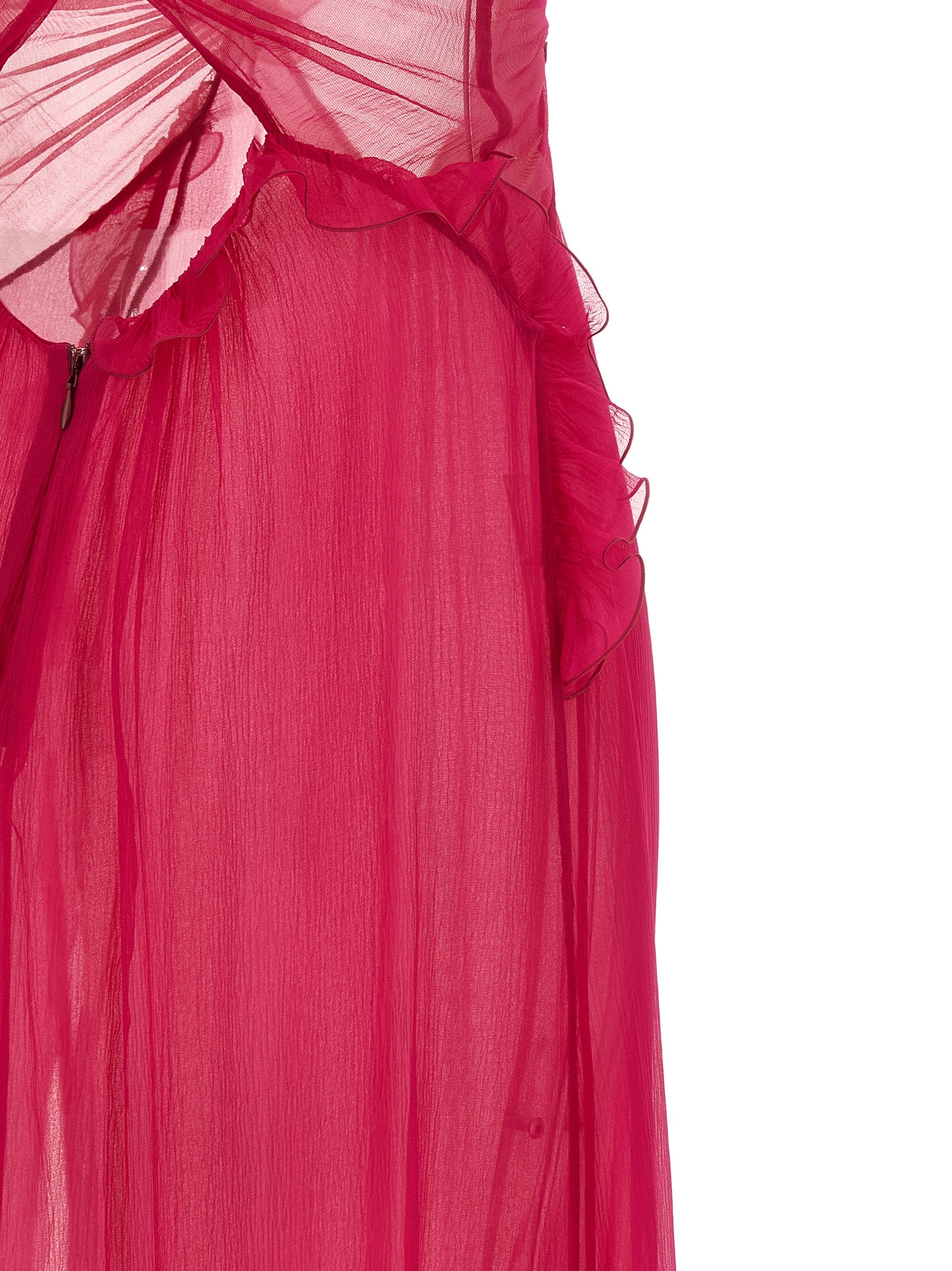 Nensi Dojaka 'Frilled Gown With Cutouts' Dress