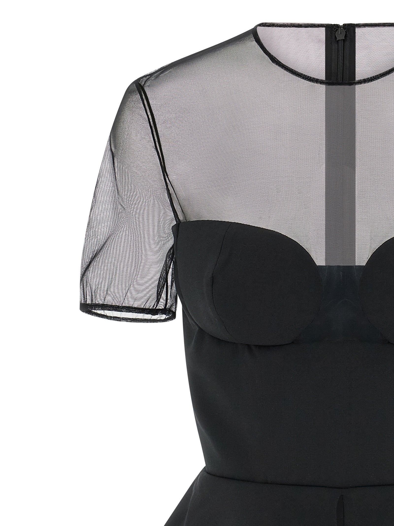 Nensi Dojaka 'Tailored Bustier With Sheer Neckline' Top