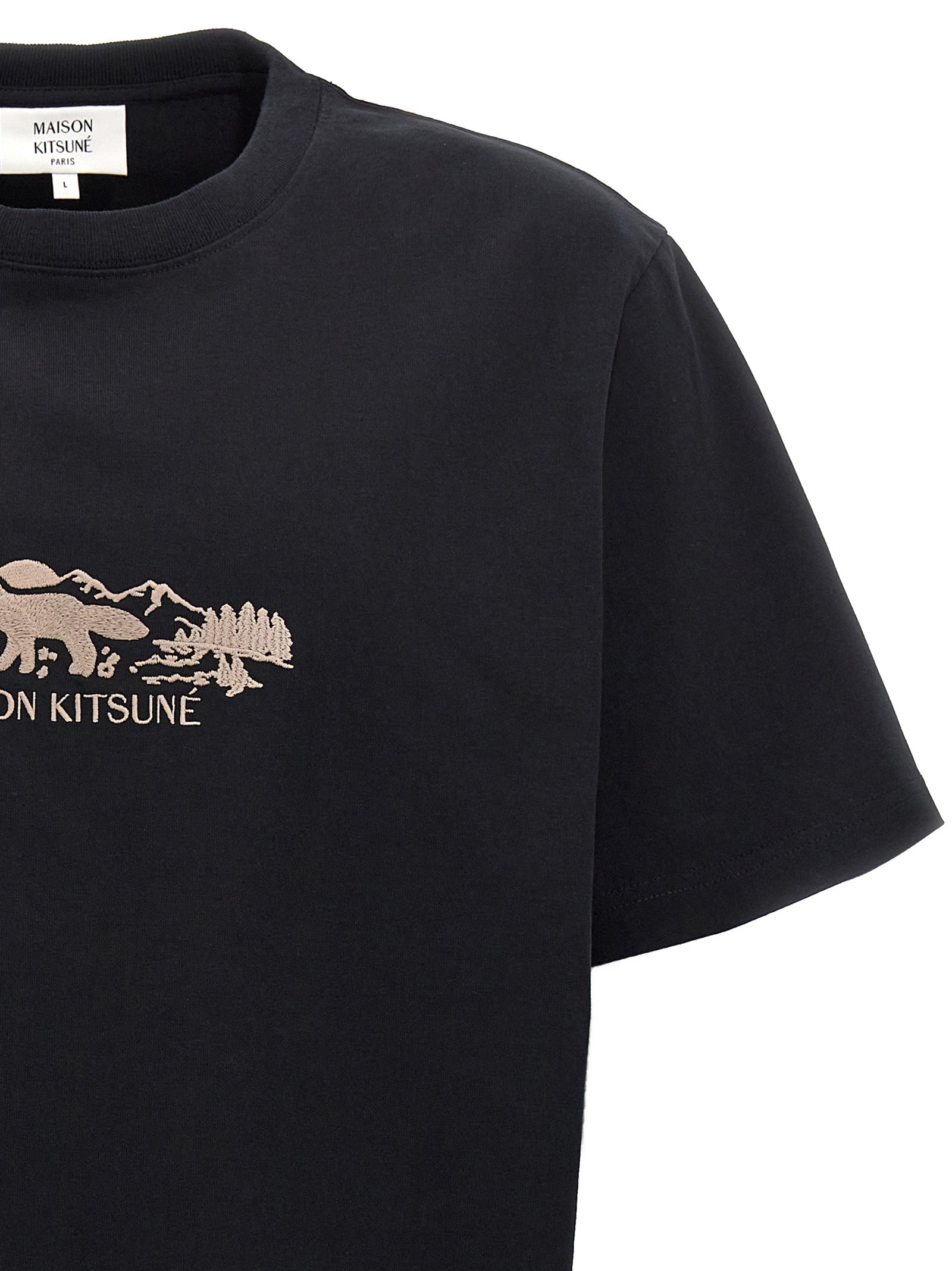 Maison Kitsune 'Outdoor Profile Fox' T-Shirt