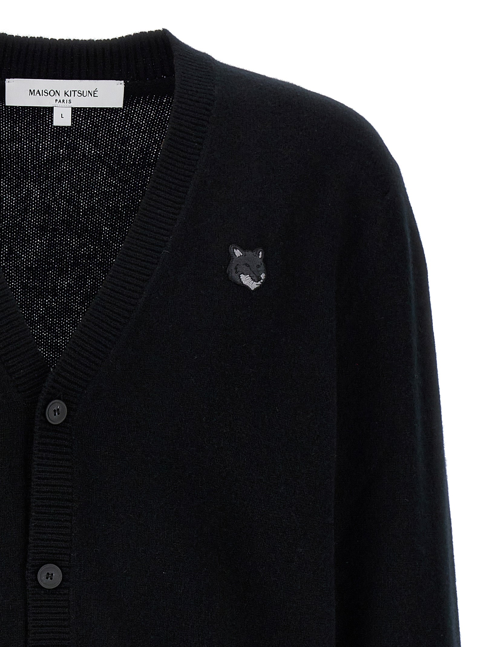 Maison Kitsune 'Bold Fox Head' Cardigan