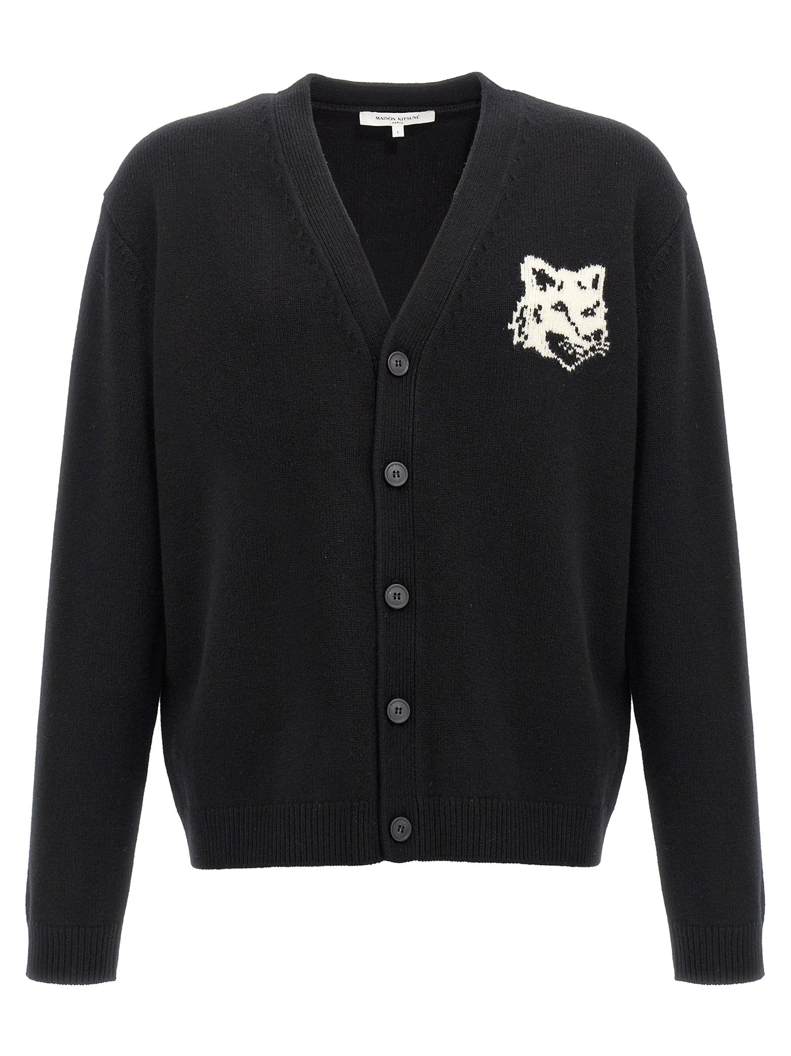 Maison Kitsune 'Fox Head' Cardigan