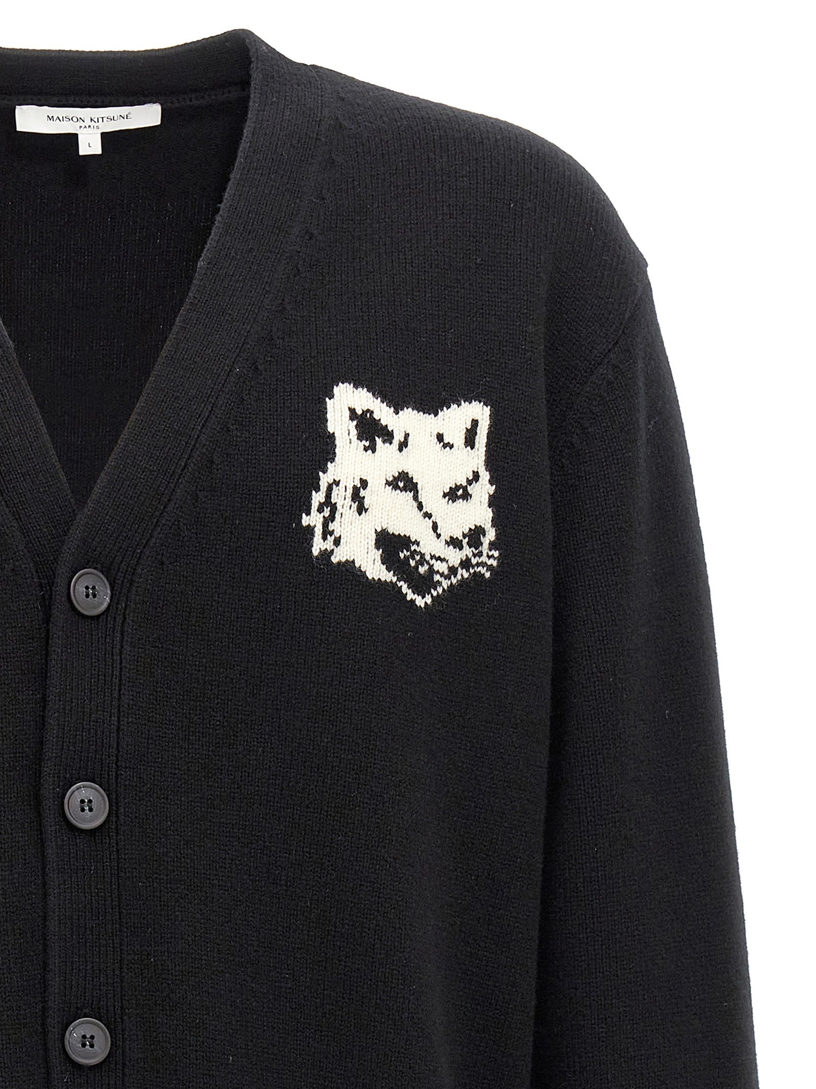 Maison Kitsune 'Fox Head' Cardigan