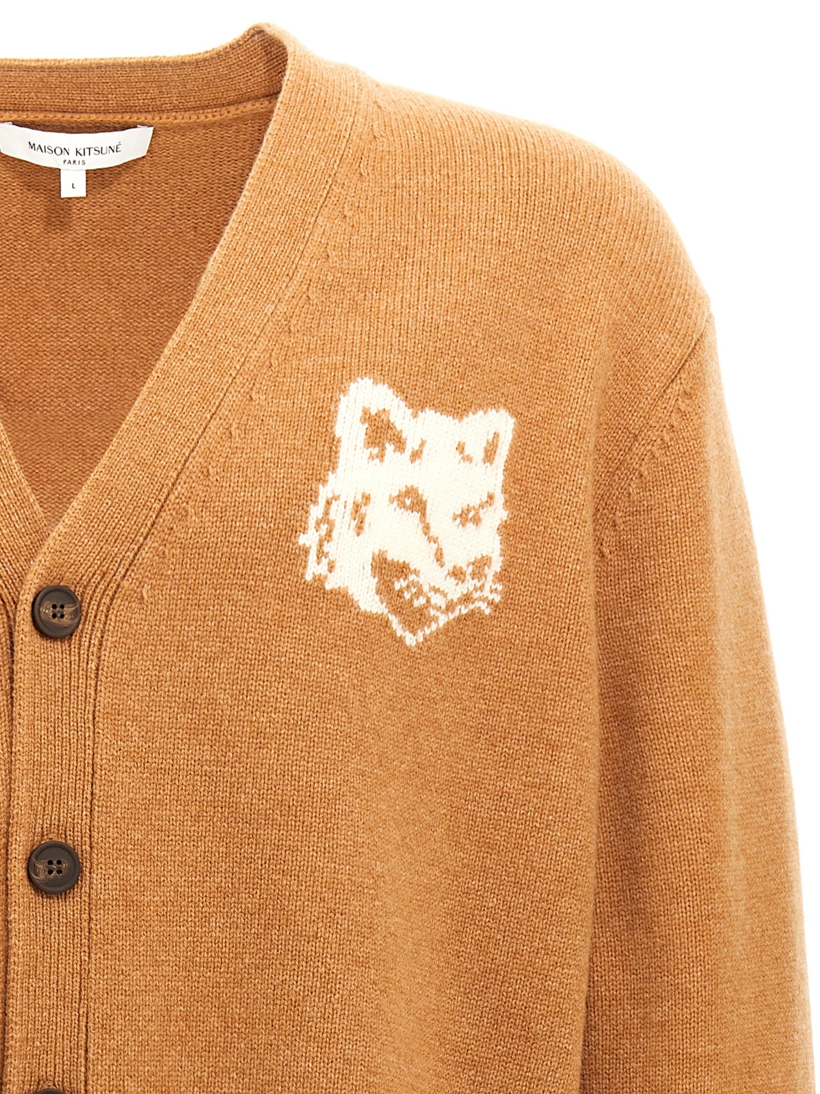 Maison Kitsune 'Fox Head' Cardigan