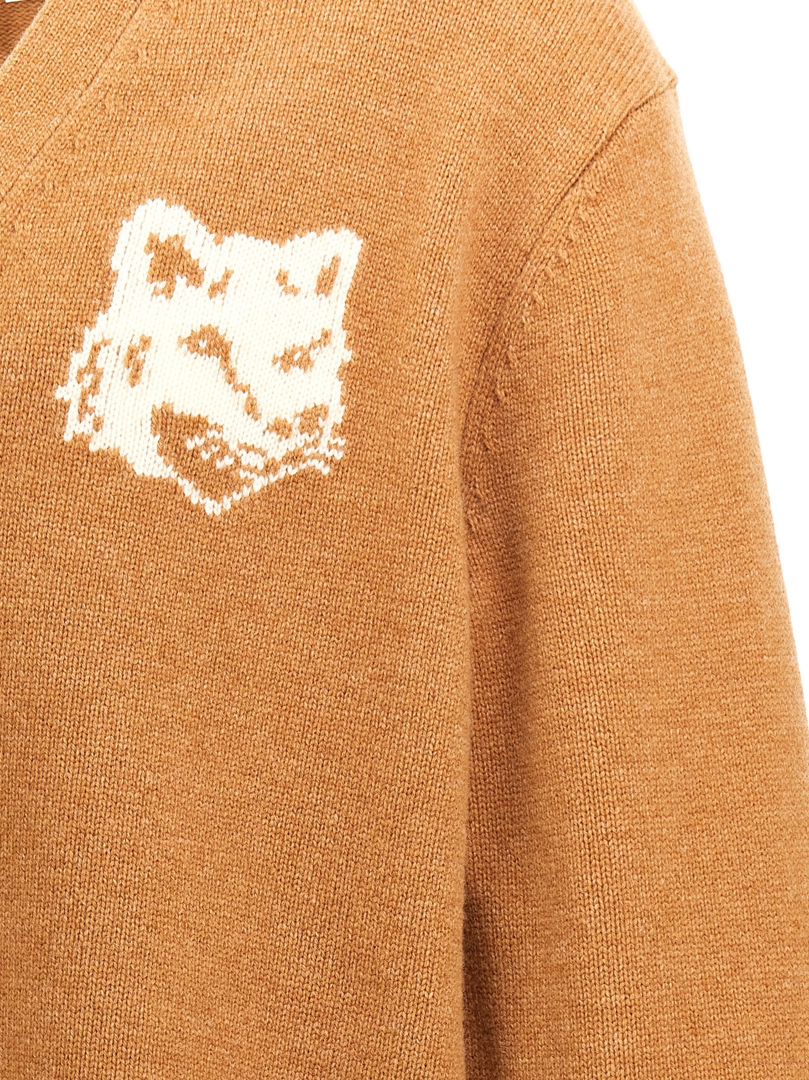 Maison Kitsune 'Fox Head' Cardigan