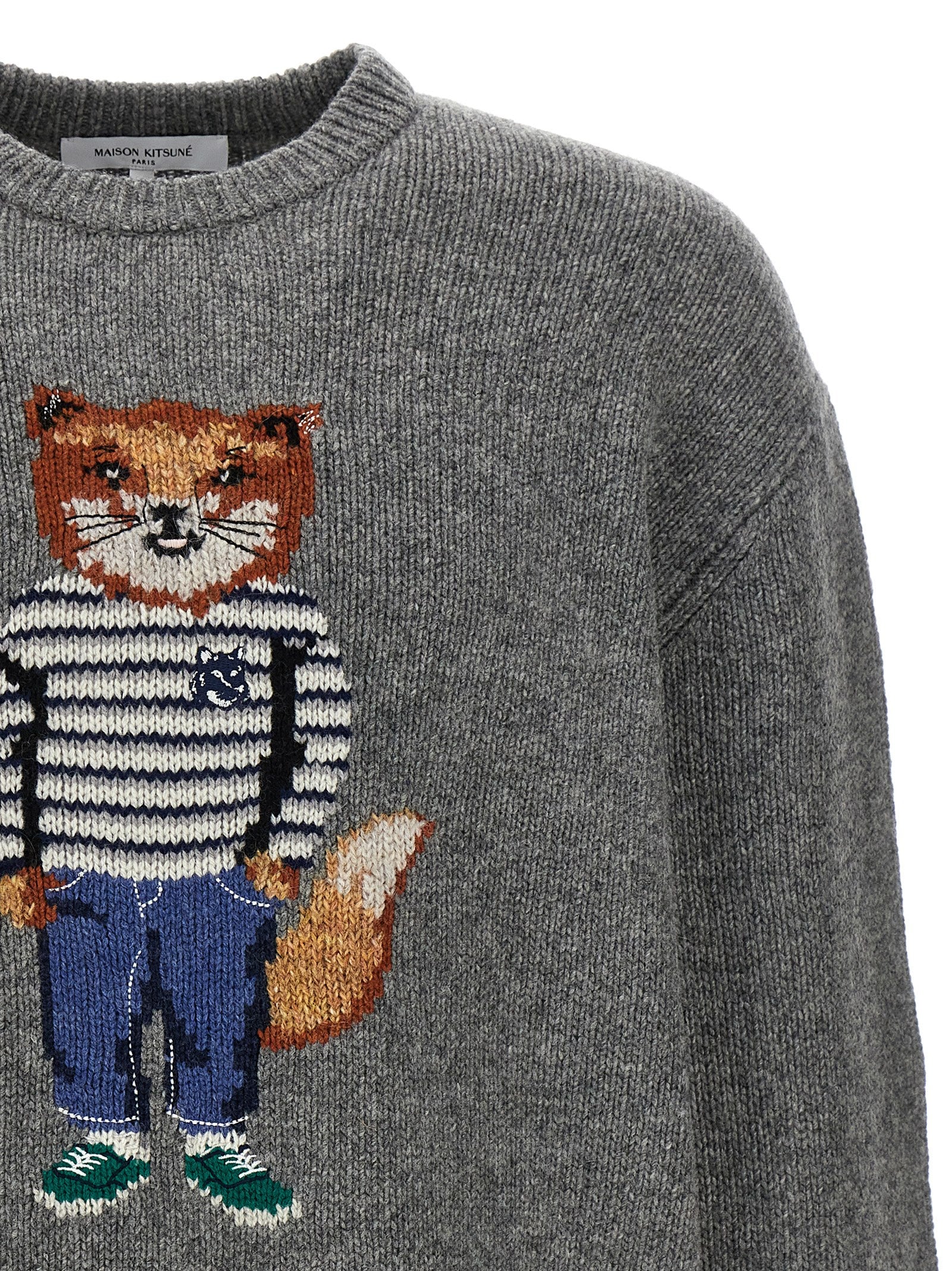 Maison Kitsune 'Fox Intarsia' Sweater