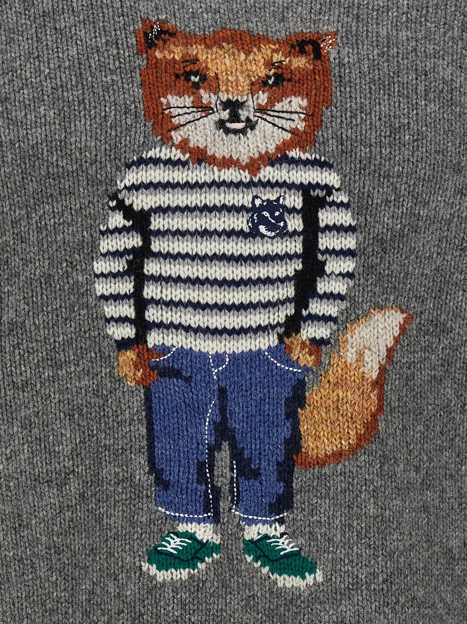 Maison Kitsune 'Fox Intarsia' Sweater