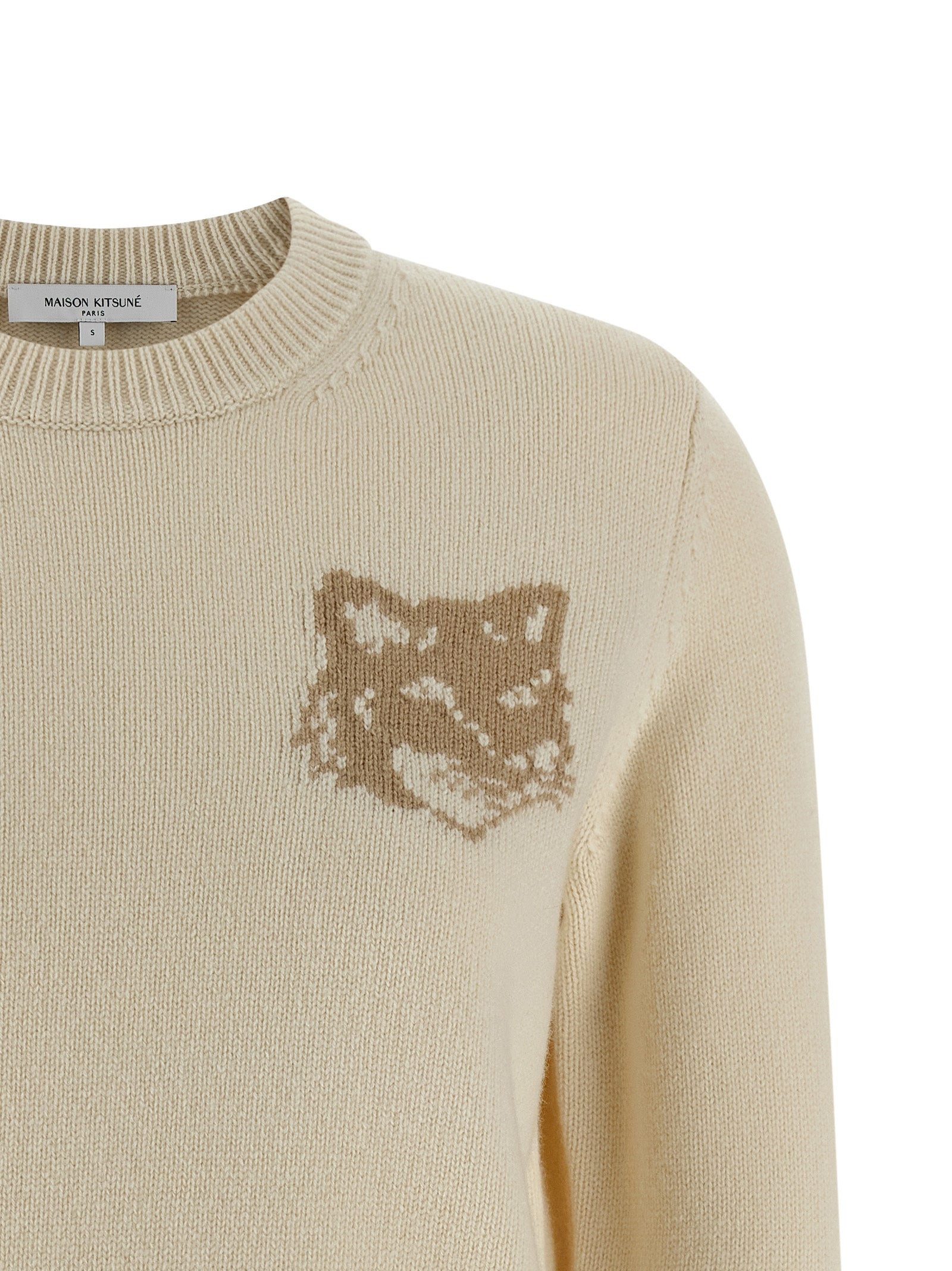 Maison Kitsune 'Fox Head' Sweater