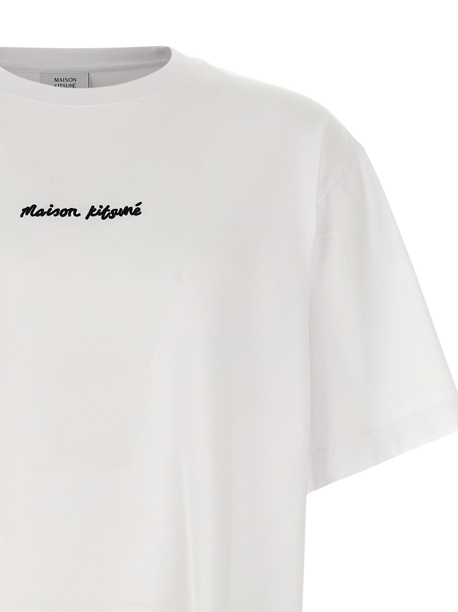 Maison Kitsune Logo Embroidery T-Shirt