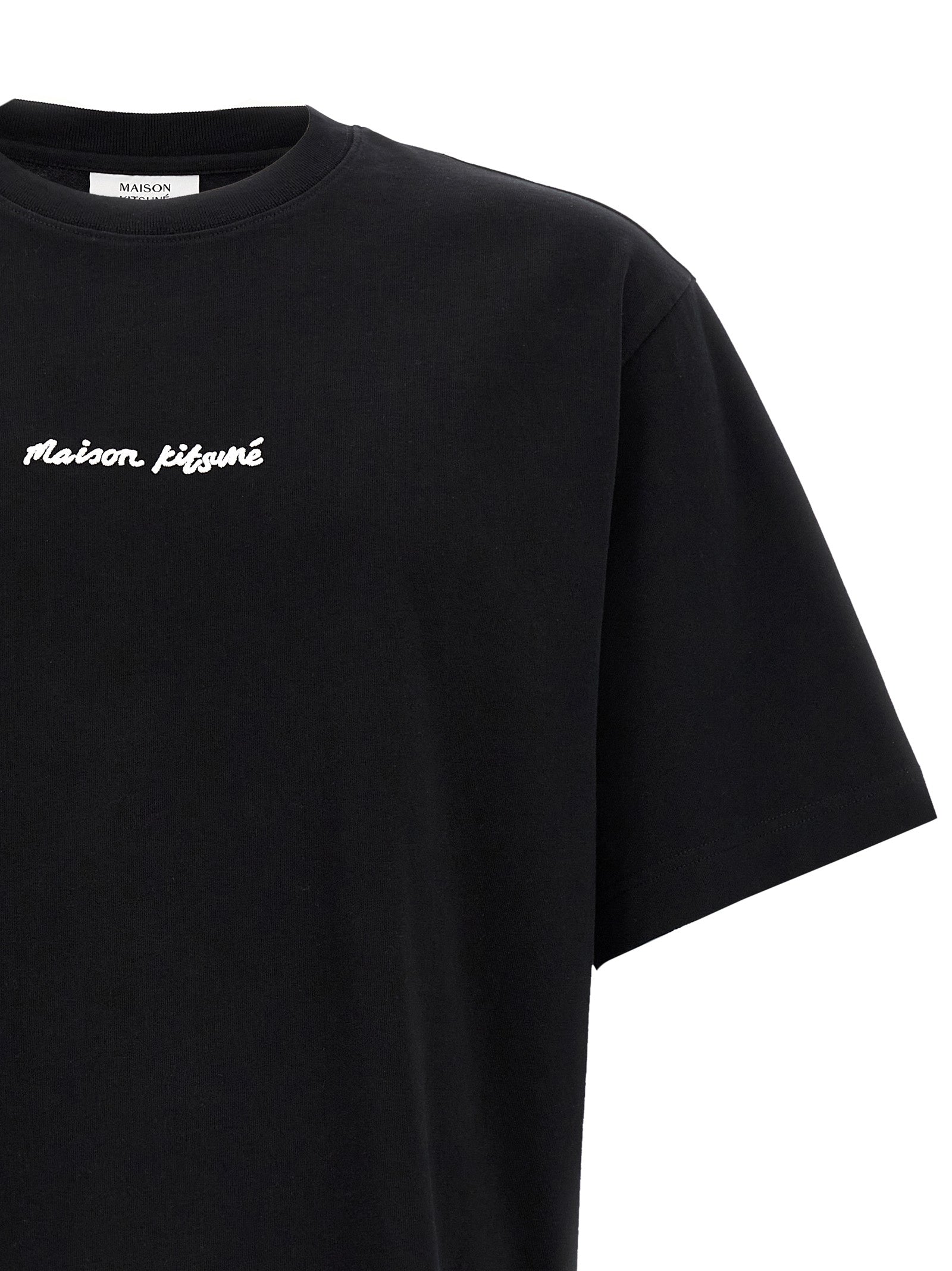 Maison Kitsune Logo Embroidery T-Shirt