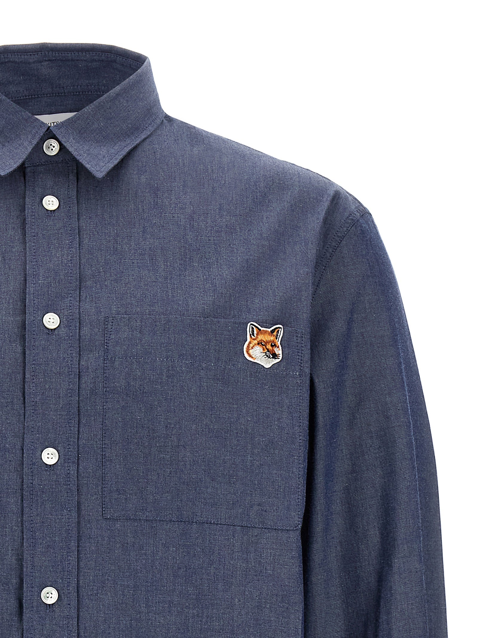 Maison Kitsune 'Fox Head' Shirt