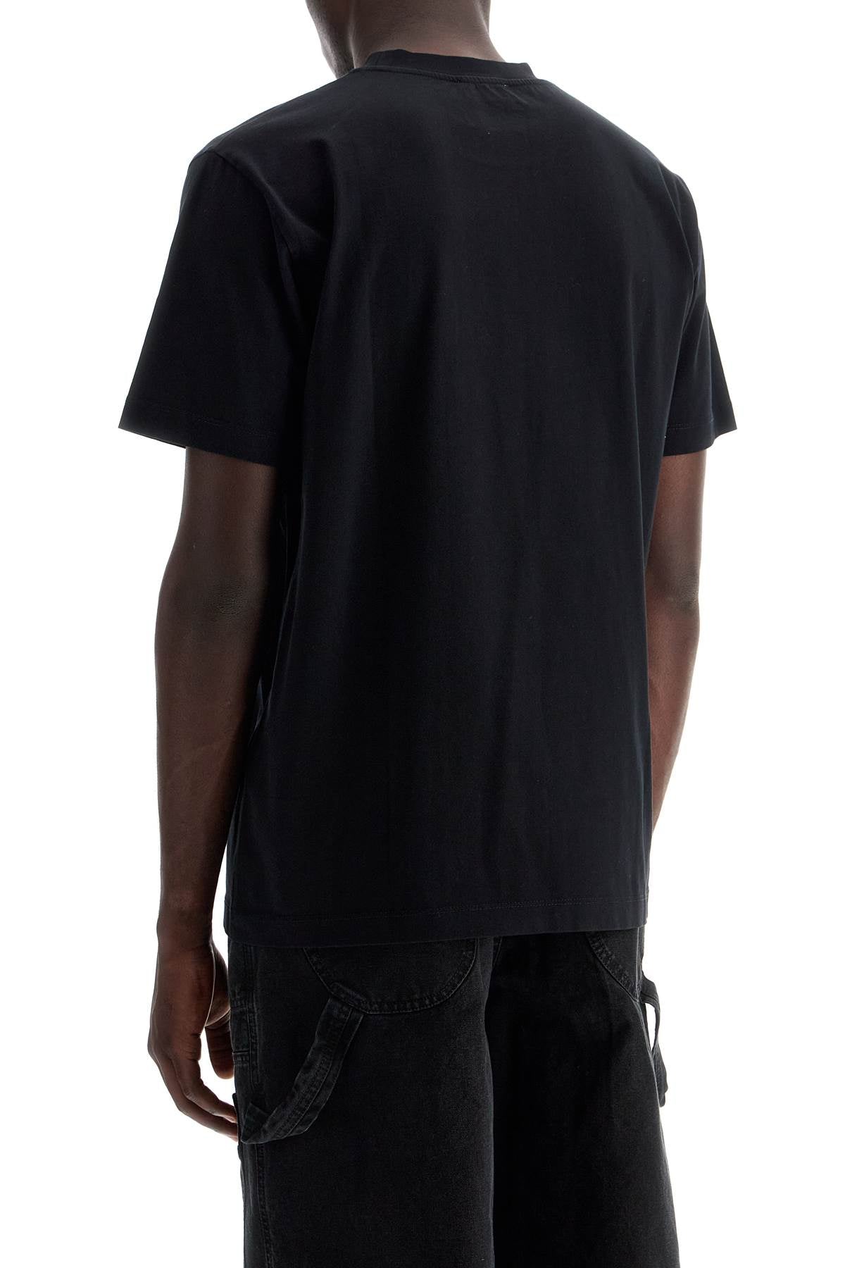 Off-White Round-Neck T-Shirt With Off