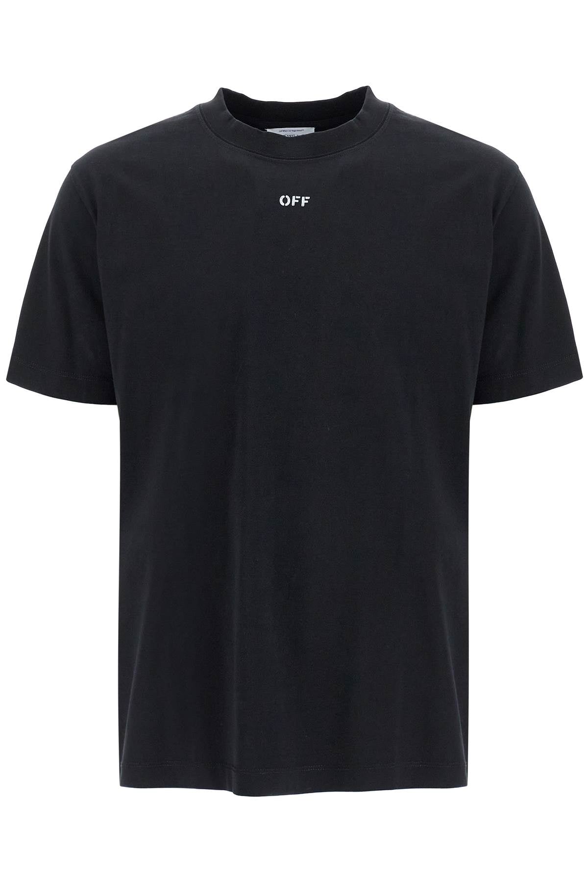 Off-White Round-Neck T-Shirt With Off