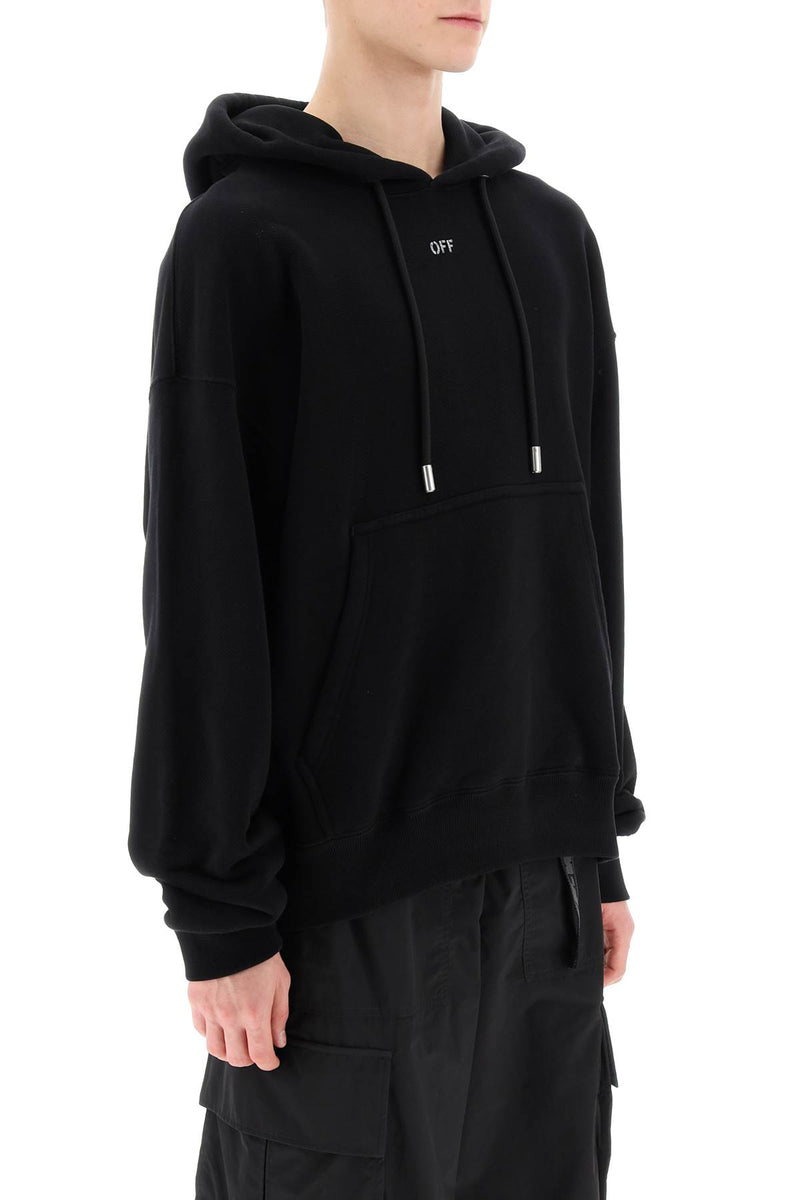 Off-White Skate Hoodie With Off Logo Black