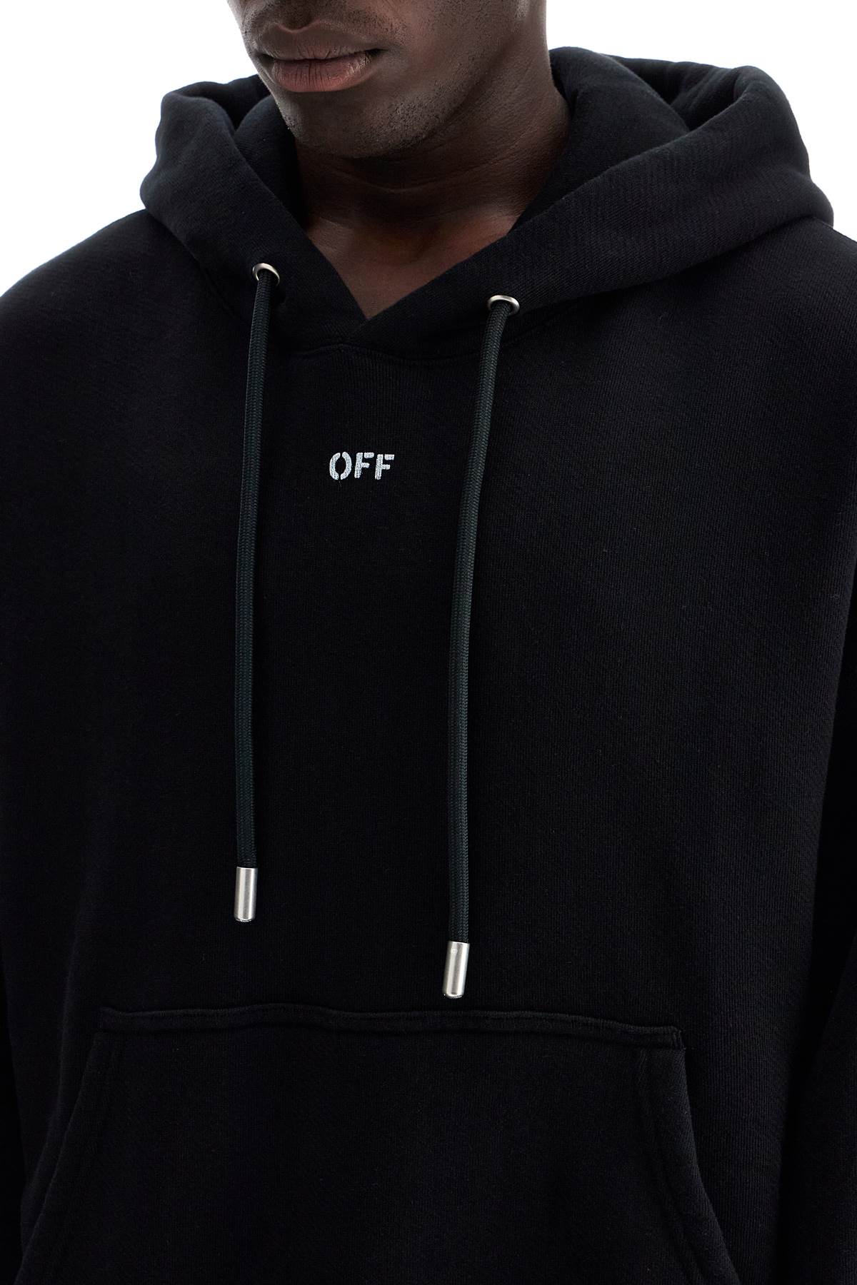 Off-White Hooded Sweatshirt With Off Print