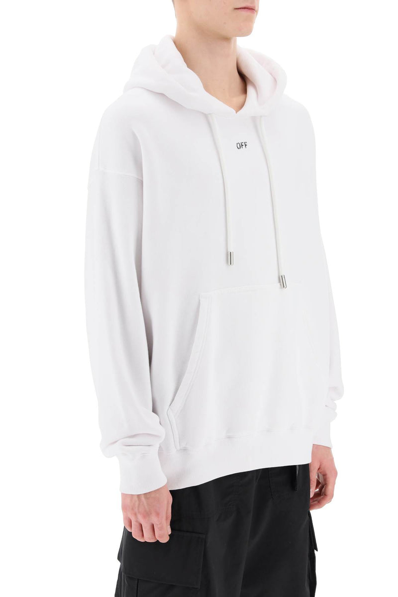 Off-White Skate Hoodie With Off Logo White