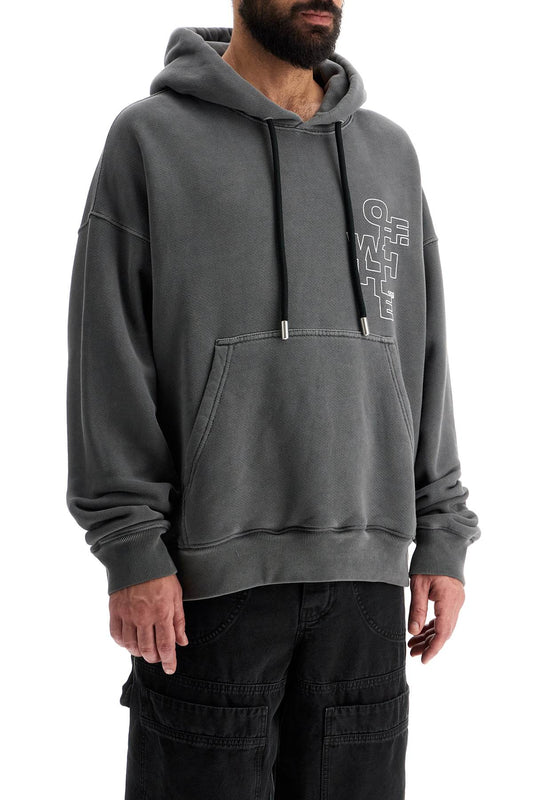 Off-White Outline Arrow Hoodie Grey