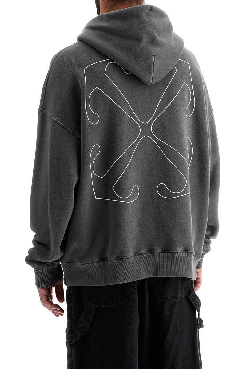 Off-White Outline Arrow Hoodie Grey