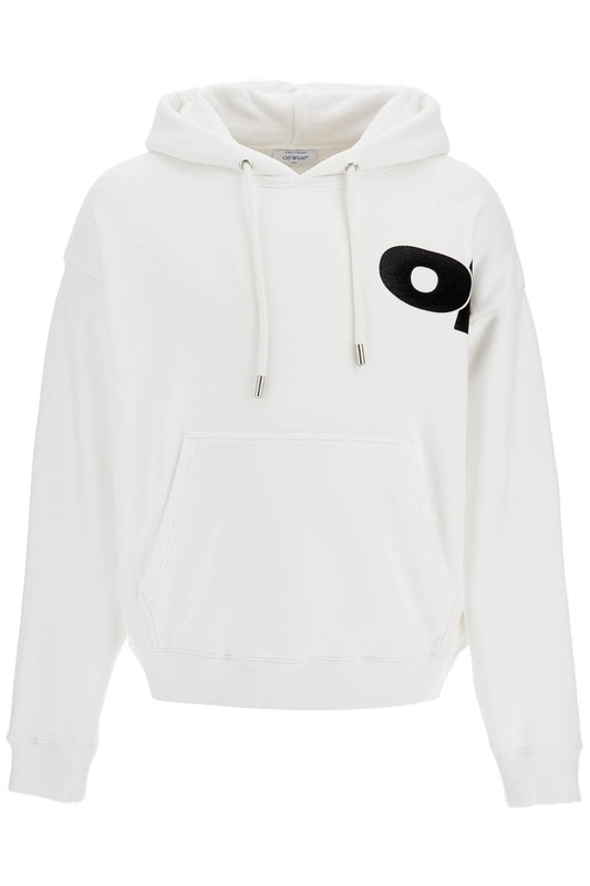 Off-White Hooded Sweatshirt With Shared White