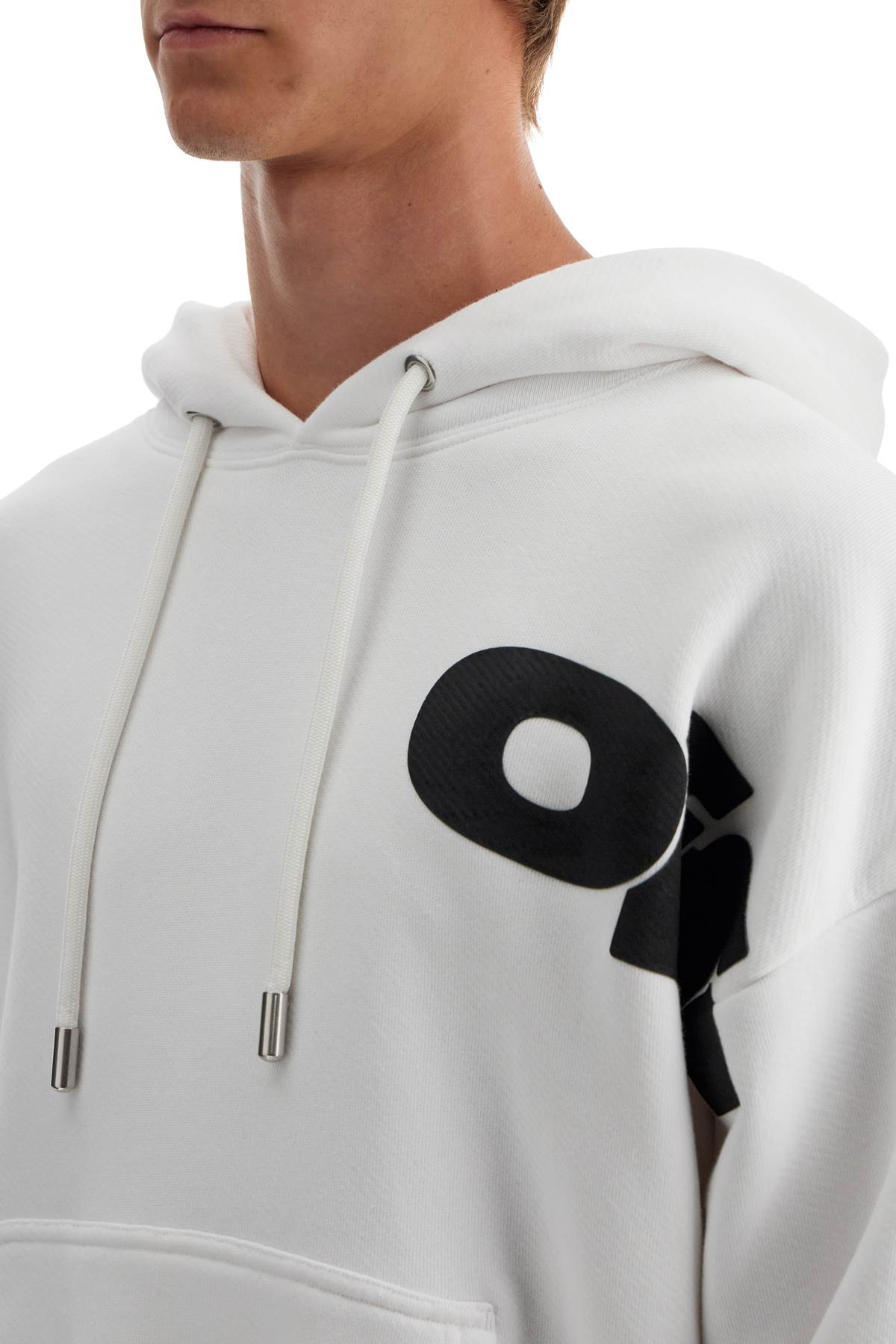 Off-White Hooded Sweatshirt With Shared