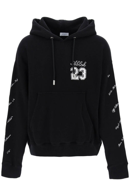 Off-White Skate Hoodie With 23 Logo Black