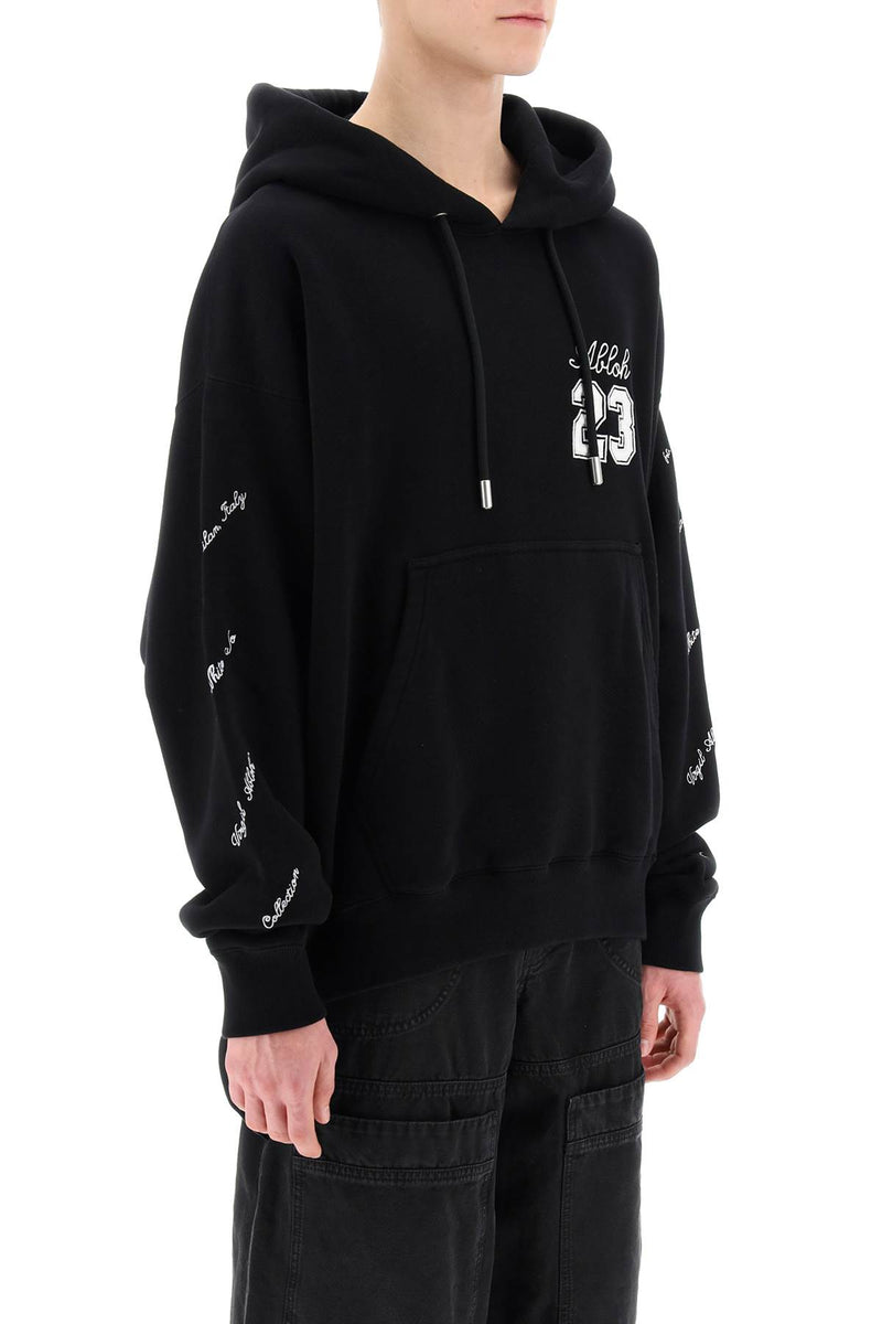 Off-White Skate Hoodie With 23 Logo Black