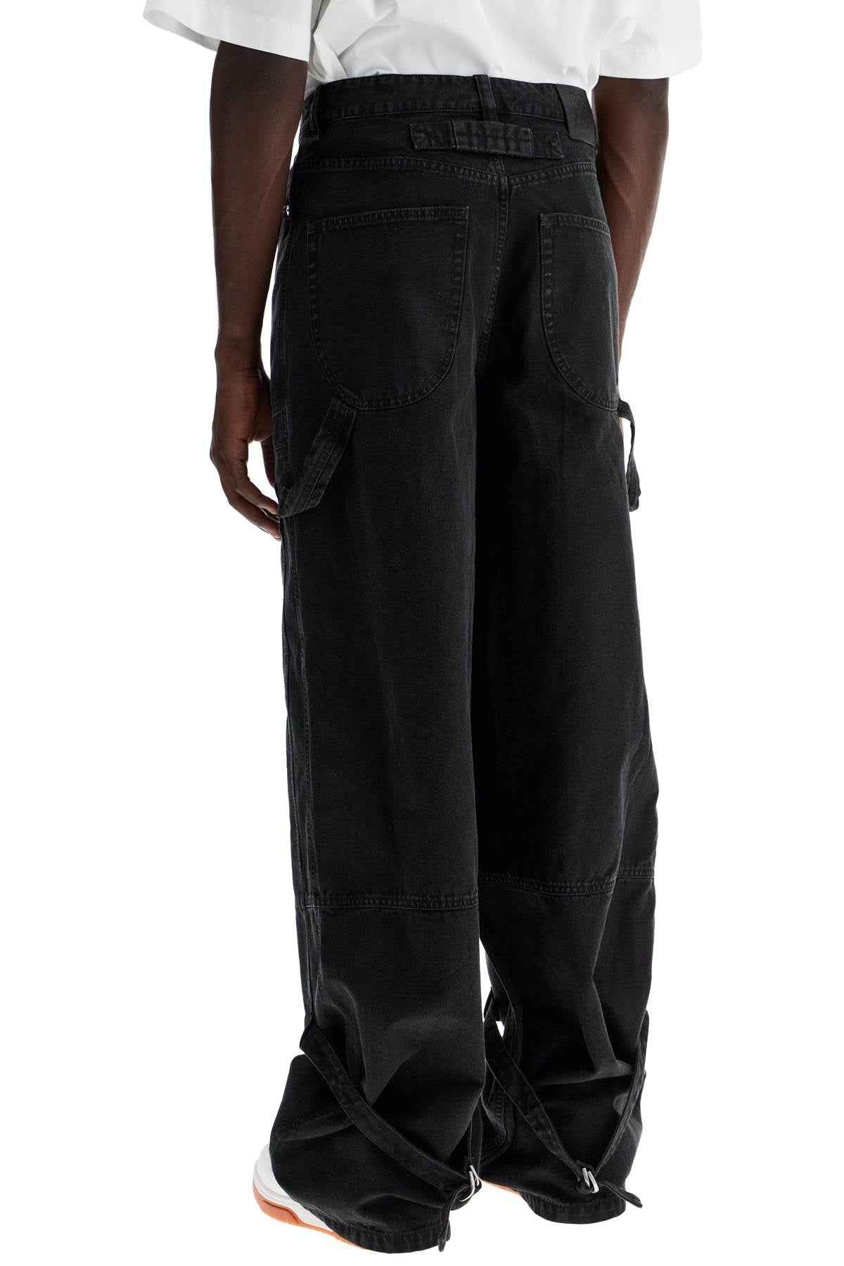 Off-White Carpenter Canvas Pants In Black