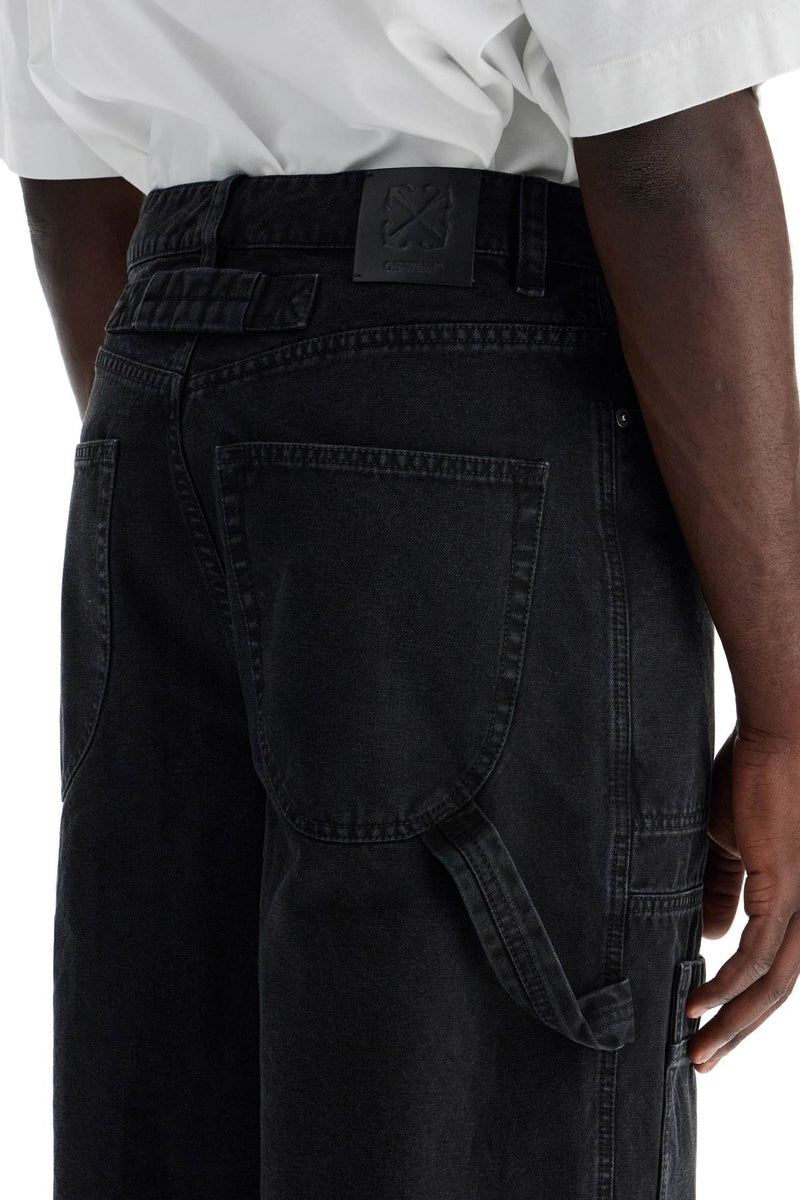 Off-White Carpenter Canvas Pants In Black