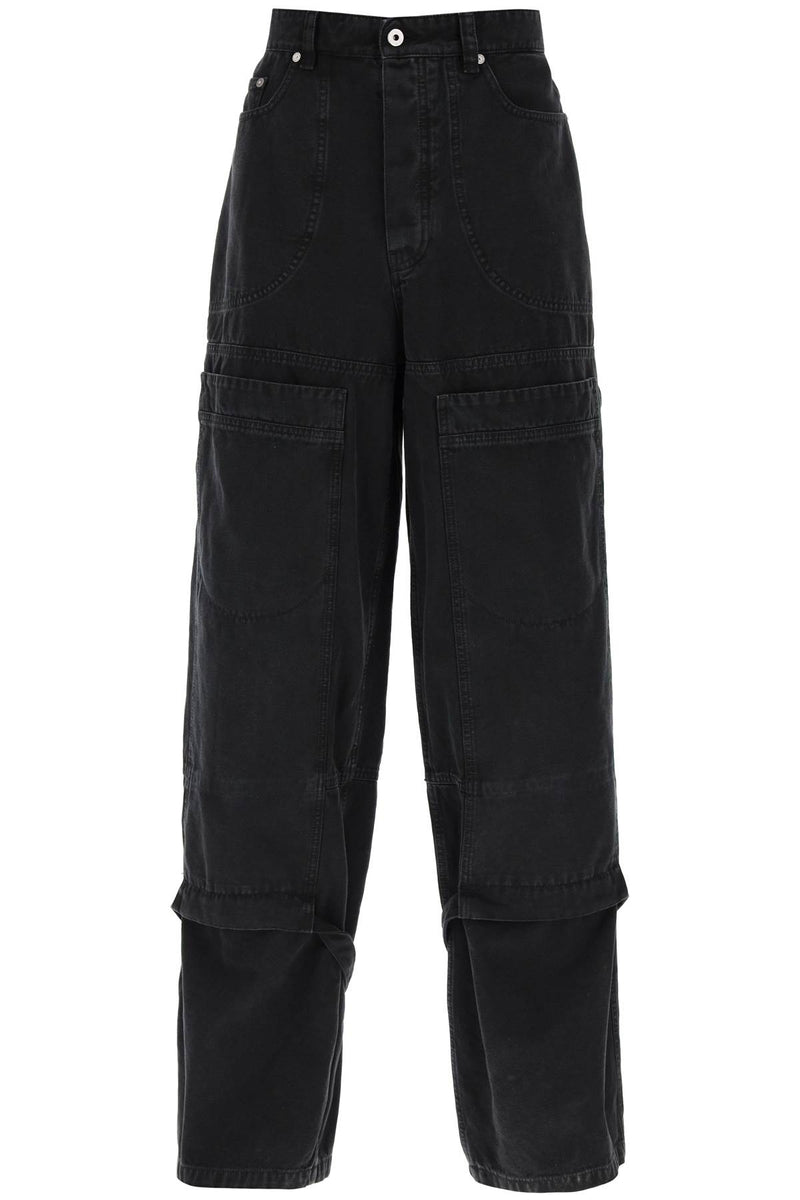 Off-White Wide Leg Cargo Pants Black