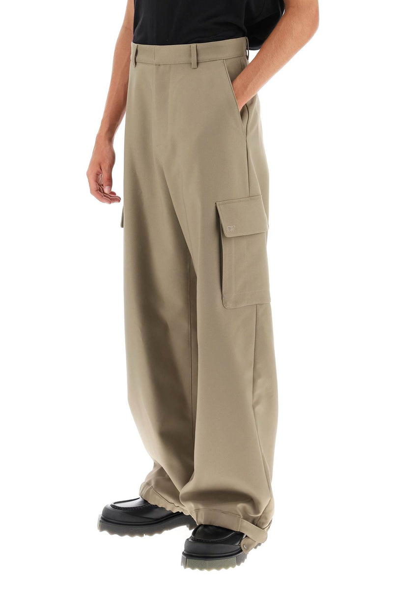 Off-White Baggy Fit Cargo Pants Khaki