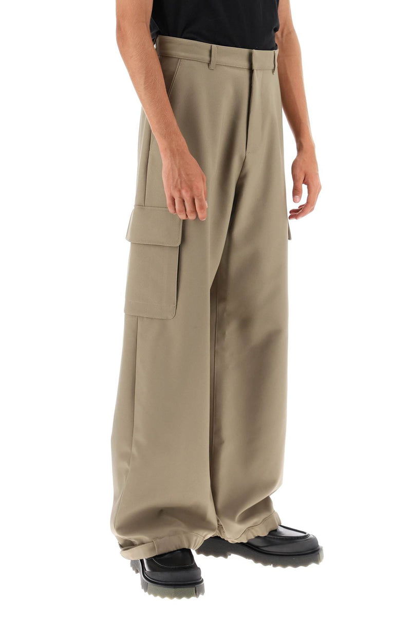 Off-White Baggy Fit Cargo Pants Khaki