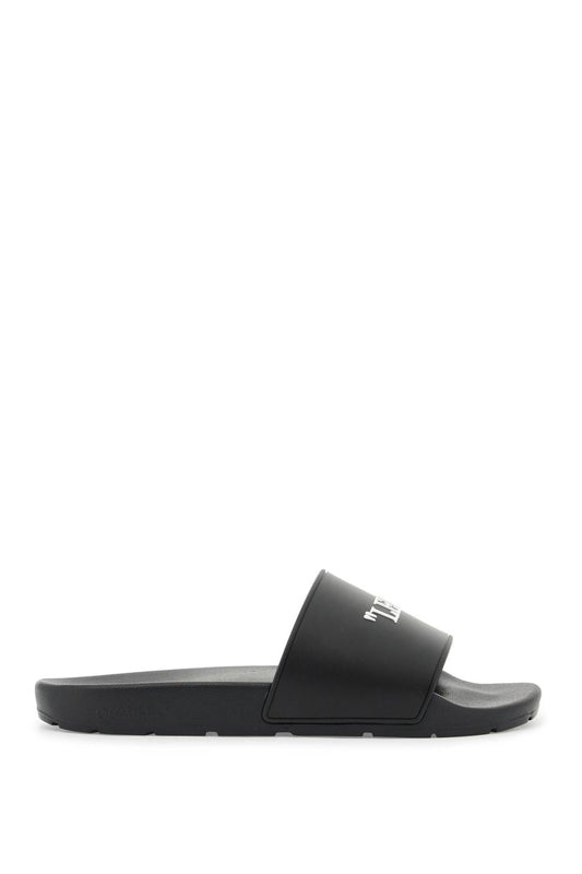 Off-White Rubber Slides For Left And Right Black