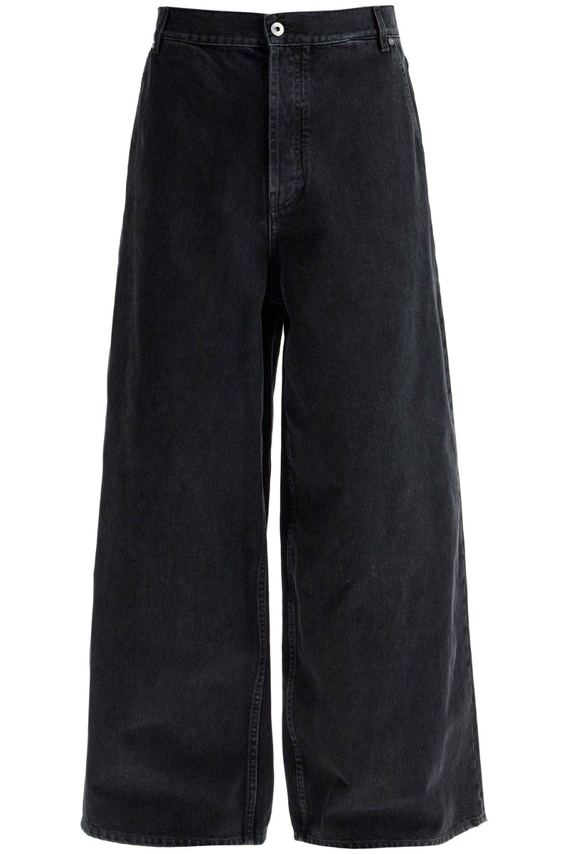 Off-White Wide Five-Pocket Jeans With Spacious Blue