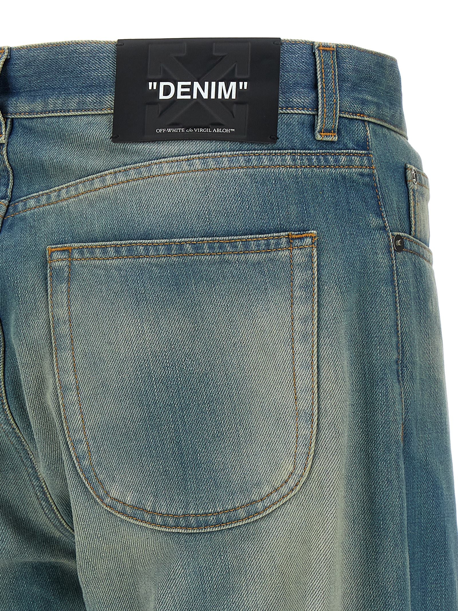 Off-White 'Diag Raw Patch' Jeans