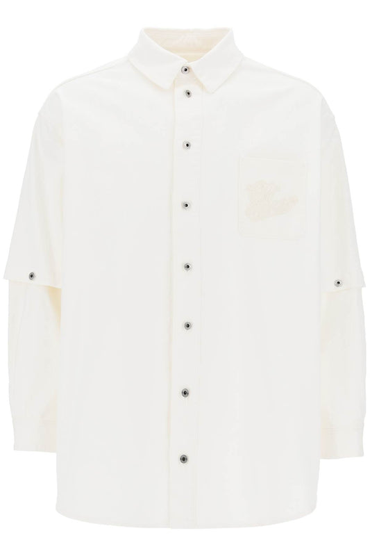 Off-White Convertible Overshirt With 90'S White