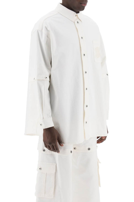 Off-White Convertible Overshirt With 90'S White