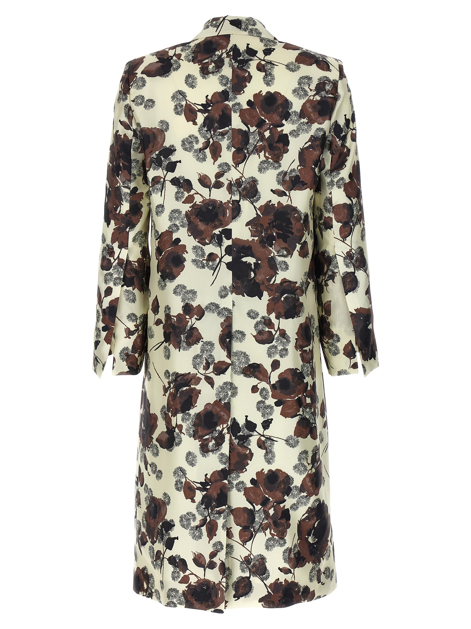 Alberto Biani Floral Print Trench Coat